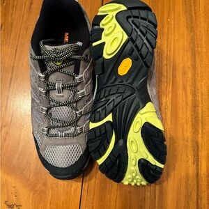Merrell Navy and morning hiking Shoes with Yellow Accents